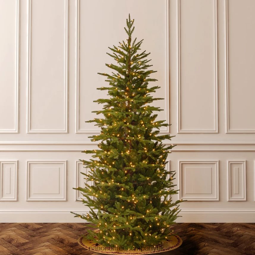 Trees | National Tree Company Pre-Lit \Feel Real\ Artificial Slim Christmas Tree Green Frasier Grande White Lights Includes Stand 75 Feet F2L4F15